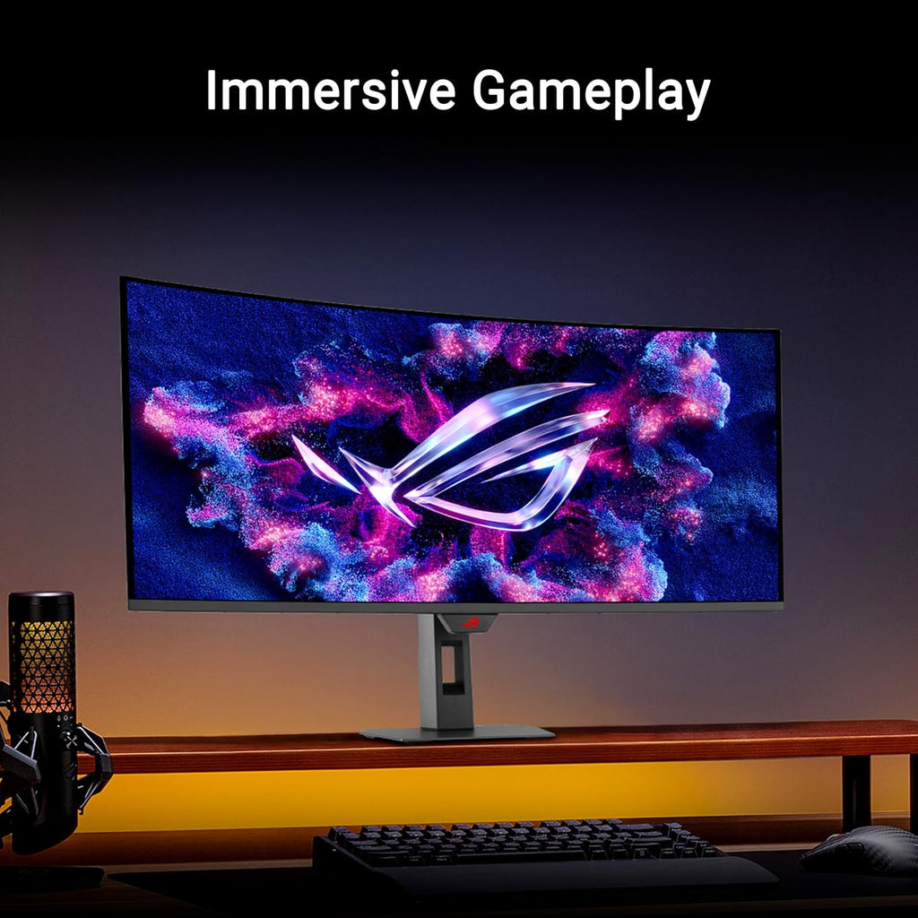 ASUS ROG Strix 34” Ultrawide QD-OLED HDR Gaming Monitor (XG34WCDG) - 3440x1440, 175Hz, 0.03ms, OLED Care Pro, True 10-bit, G-SYNC Compatible, DisplayWidget, Extreme Low Motion Blur, 3 yr Warranty