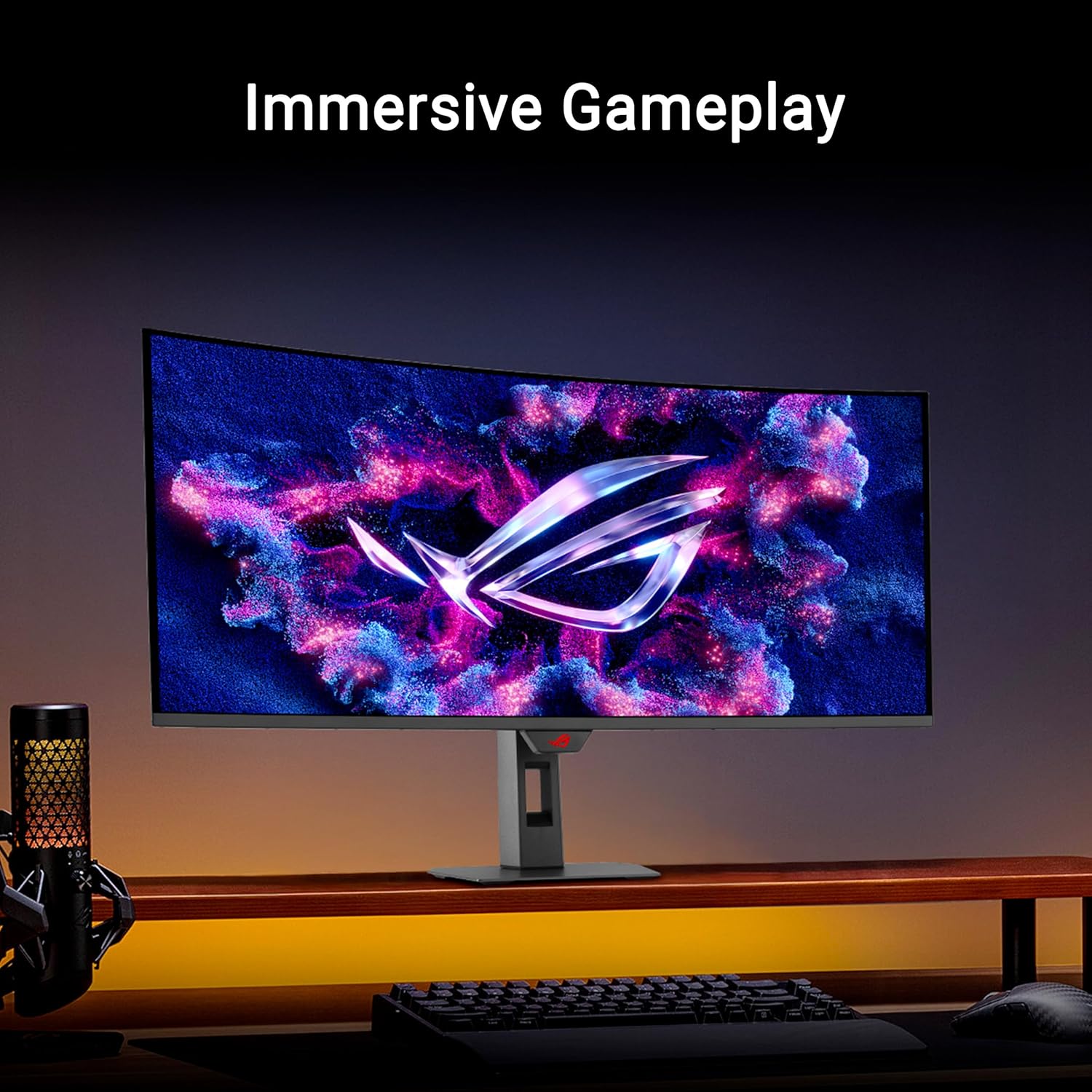 ASUS ROG Strix 34” Ultrawide QD-OLED HDR Gaming Monitor (XG34WCDG) - 3440x1440, 175Hz, 0.03ms, OLED Care Pro, True 10-bit, G-SYNC Compatible, DisplayWidget, Extreme Low Motion Blur, 3 yr Warranty