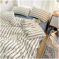 Soft Pure Cotton 4-Piece Bedding Set - Duvet Cover, Bed Sheet & Pillow Cases - Breathable, Comfortable, Hypoallergenic Bed Linen for Cozy Sleep
