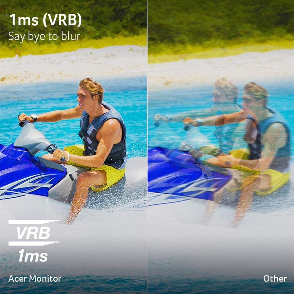 acer KA242Y G0bi 23.8" Full HD (1920 x 1080) Zero-Frame Home Office IPS Monitor | Adaptive-Sync Support (FreeSync Compatible) | Up to 120Hz Refresh | 1ms (VRB) | sRGB 99% | Tilt | HDMI & VGA Ports