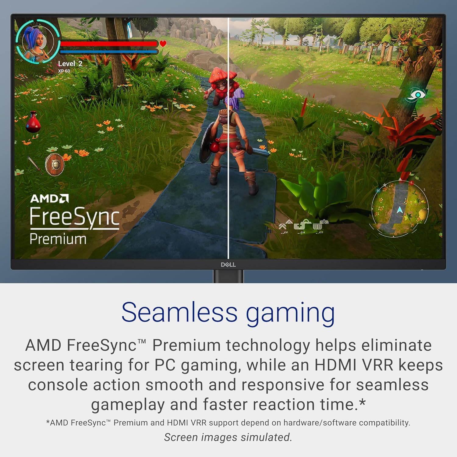Dell 24 240Hz Gaming Monitor - SE2426HG - 23.8-inch FHD (1920x1080) 240Hz Display, in-Plane Switching (IPS) Technology, AMD FreeSync™ Premium, TÜV 3-Star, 2X HDMI, DisplayPort 1.4, Tilt