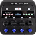 Zoom PodTrak P4next Podcast Recorder, 4 Mic Inputs, 4 Headphone Outputs, Battery Powered, AI Noise Reduction, Sound Pads, Phone Input, USB Audio Interface