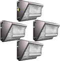 Lightdot 4Pack 200W LED Wall Pack Lights, 100-277v Dusk to Dawn with Photocell, 30000Lm(150Lm/W) 5000K IP65 Outdoor Exterior Lighting for Warehouse,Building,Yard,Factory,Garage, ETL(Height:15~30ft)
