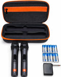 JBL Wireless Two Microphone System with Dual-Channel Receiver, Black Including Winguard Protective Travel Case