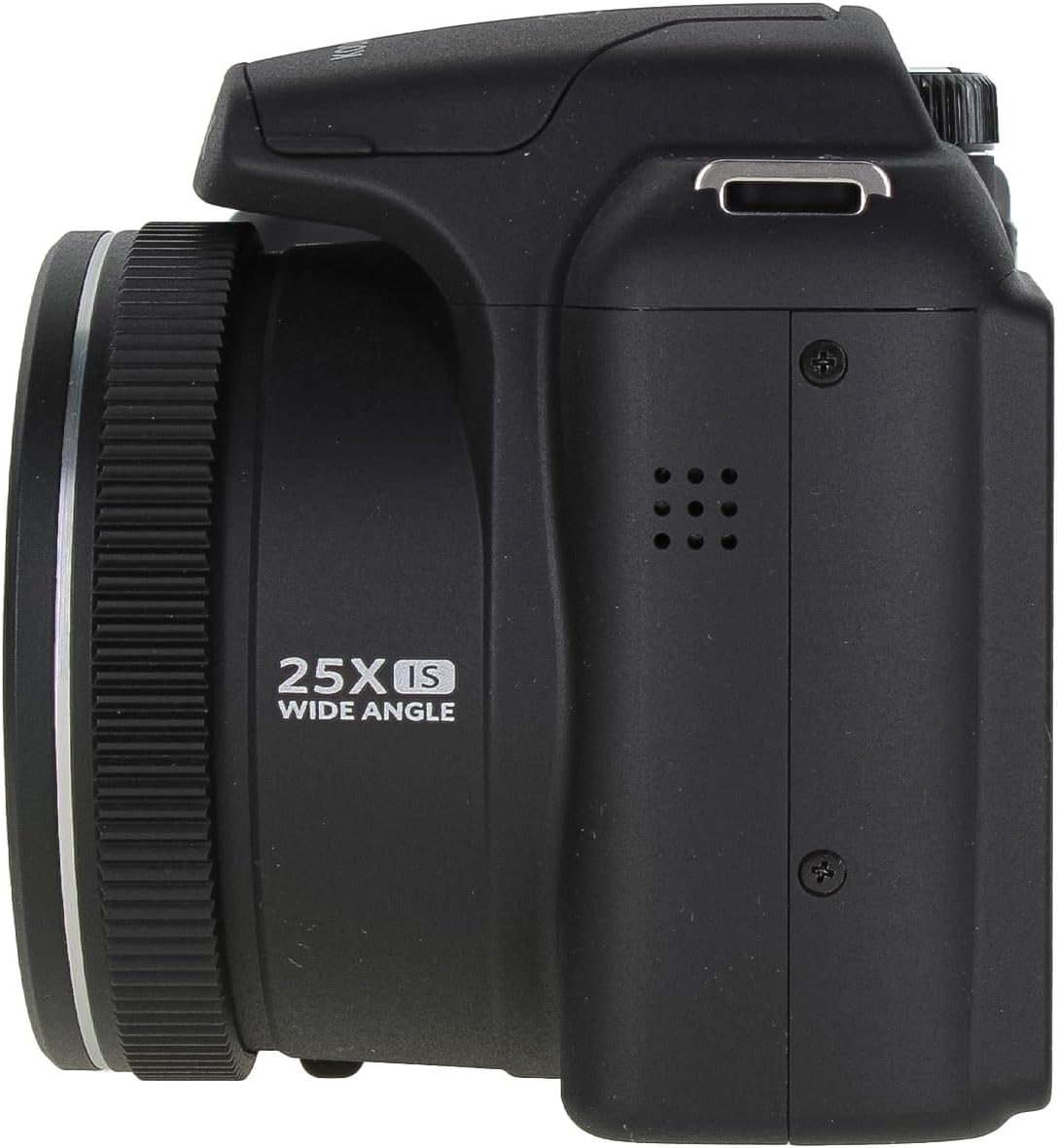 Kodak Pixpro AZ255 Digital Camera in Black (AZ255BK) Bundle Including: 128 GB Memory Card, Rechargeable Batteries, Case, Flexible Tripod, Neck Strap, Lens Caps, Full Cleaning Kit, More Accessories