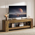 Tribesigns TV Stand for Living Room for 55/60/65/75-Inch TVs, Farmhouse Rustic TV Console with Storage Shelves, 63" Entertainment Center Television Stand for Bedroom, Brown