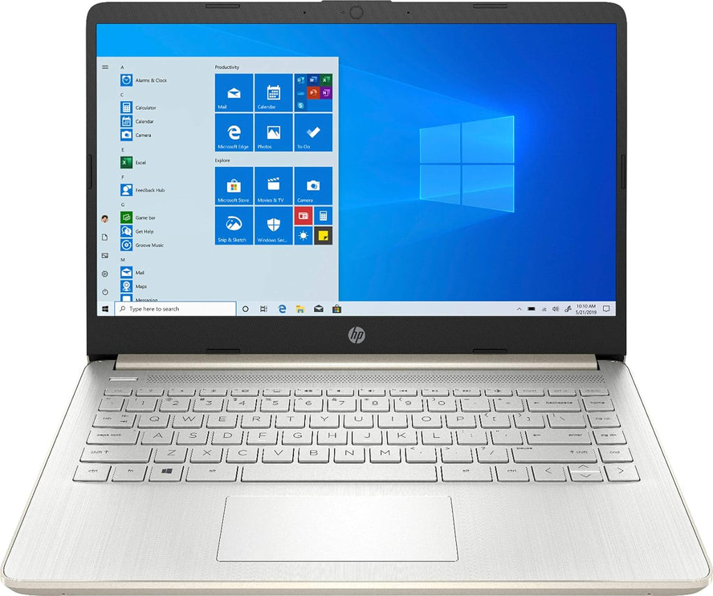 HP 14 "HD (1366x768) BrightView Micro-Edge Laptop Computer, Intel Celeron N4020, 4GB DDR4, 64GB eMMC, WiFi, Bluetooth, Webcam, USB 3.1-C, HDMI, Media Card Reader, Windows 10 S, 64GB ABYS MicroSD Card