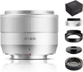 TTArtisan 35mm F1.8 Mark II for X-Mount Silver AF Lens 35mm F/1.8 APS-C Portrait Lenses for Fuji X-A7 X-H1 X-T100 X-T20 X-T3 X-T30 X-T30II X-T4 XT-50 X-Pro3 X-E4 X-S10 X-M1 X-M5 (Silver)