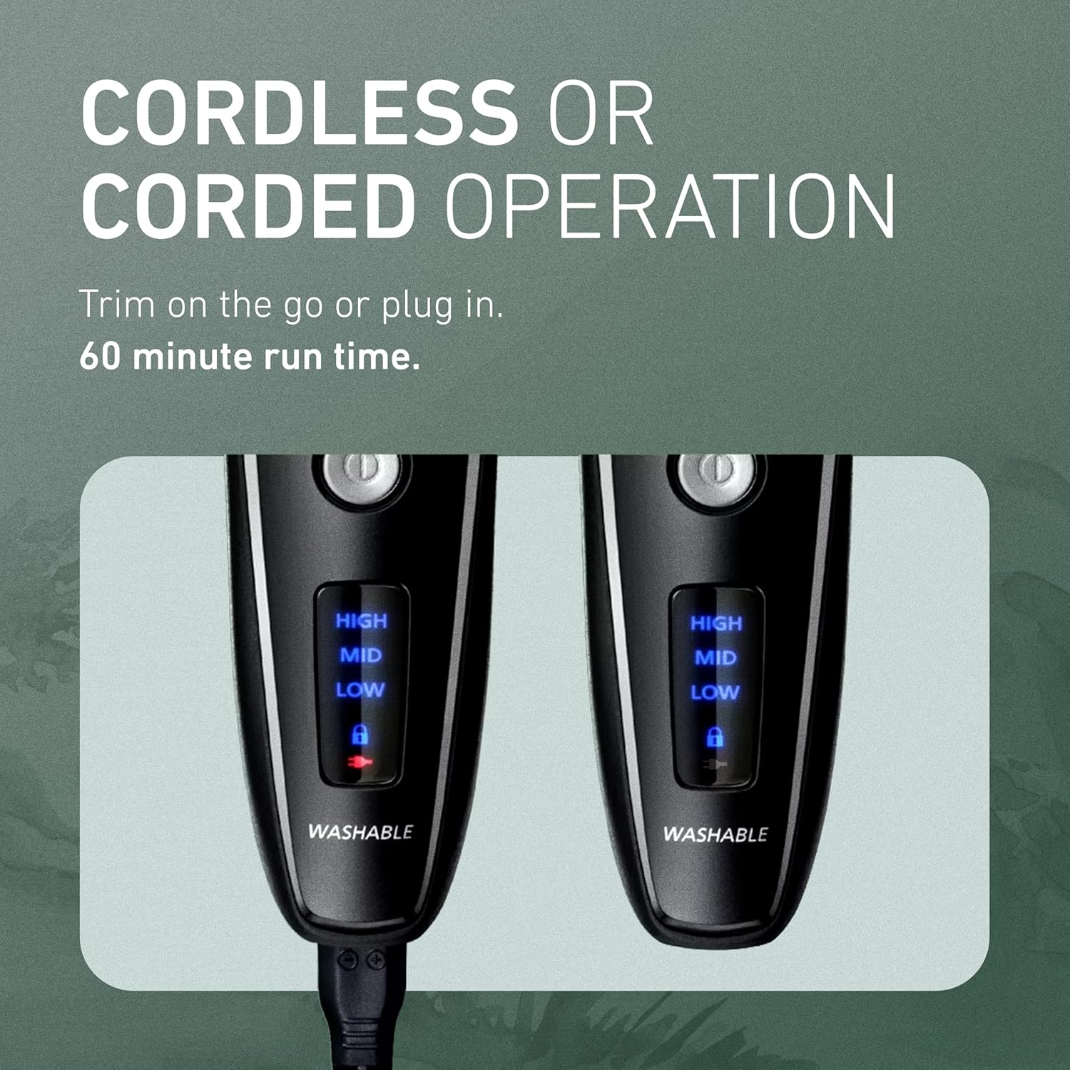 Panasonic Beard Trimmer for Men Cordless Precision Power, Hair Clipper with Comb Attachment and 19 Adjustable Settings, Washable, ER-SB40-K, 0.5-10mm lengths, 1 Pack