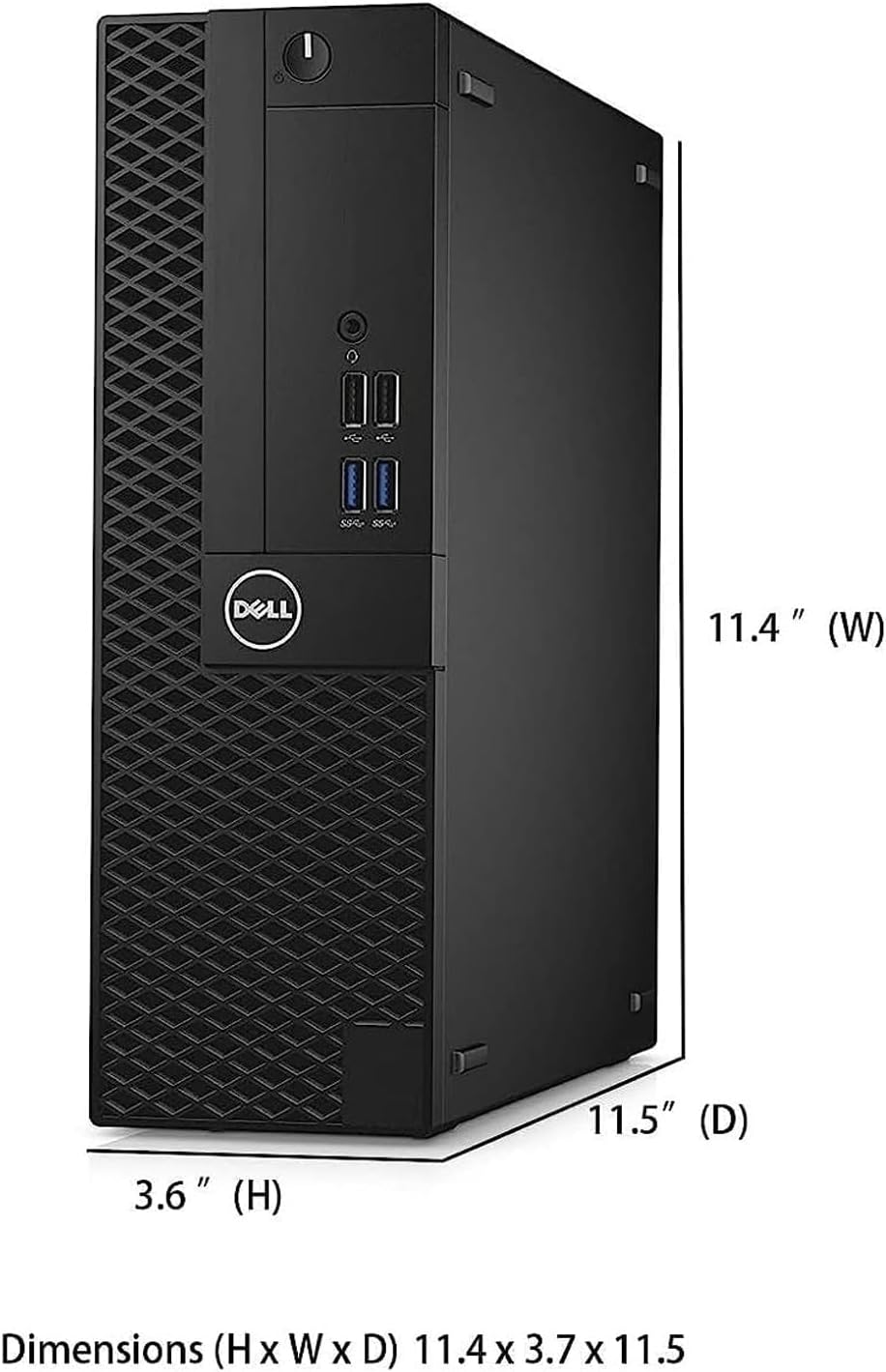 Dell OptiPlex 3050 SFF Business Desktop Computer, Intel Core i5-7500, 8GB RAM, 250GB SSD, WiFi, Keyboard & Mouse, Professional Compact PC, Windows 11 Pro (Renewed)