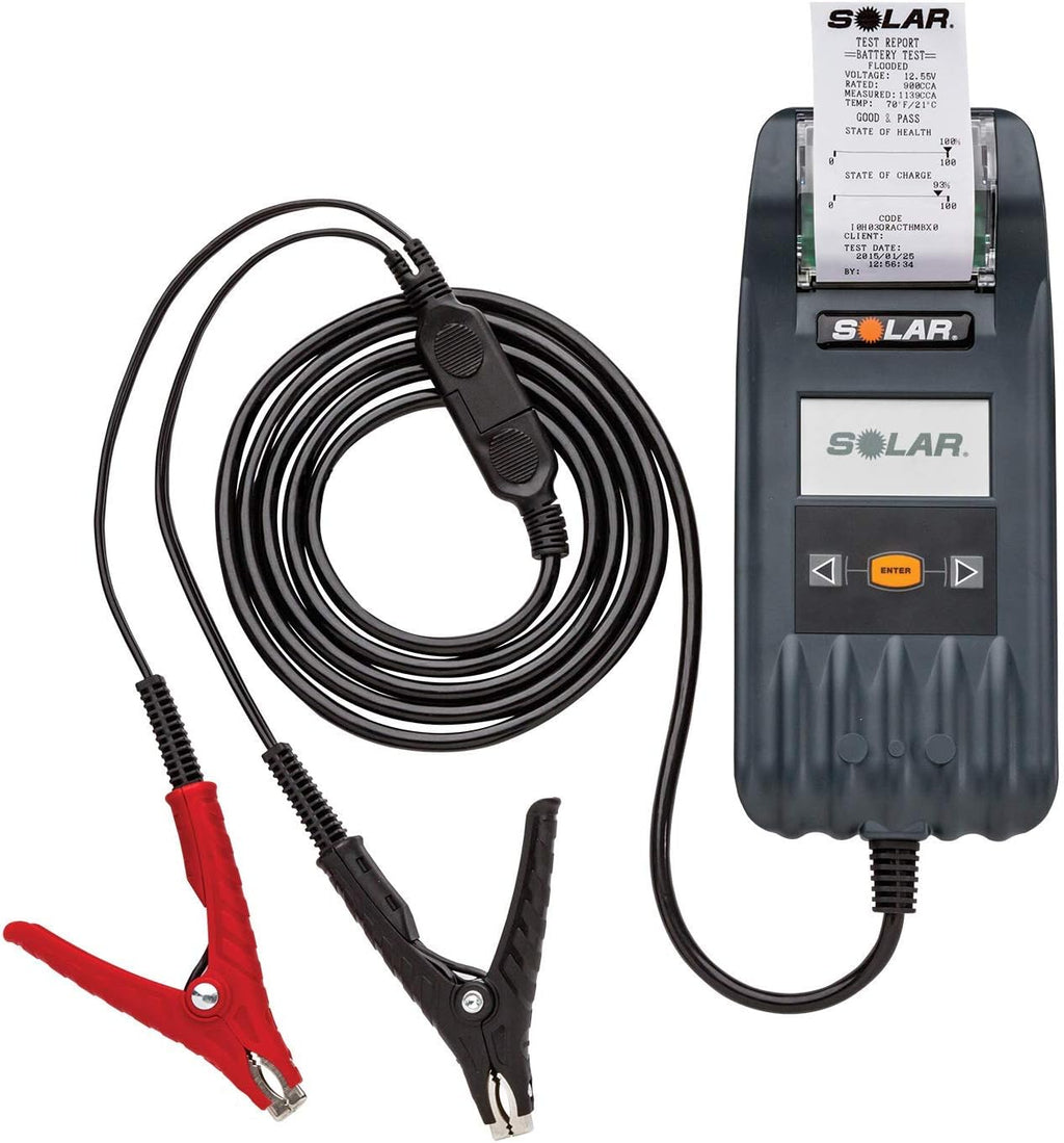 Clore Automotive SOLAR BA327 20-2000 CCA Electronic Battery and System Tester with Printer, One Size, Factory