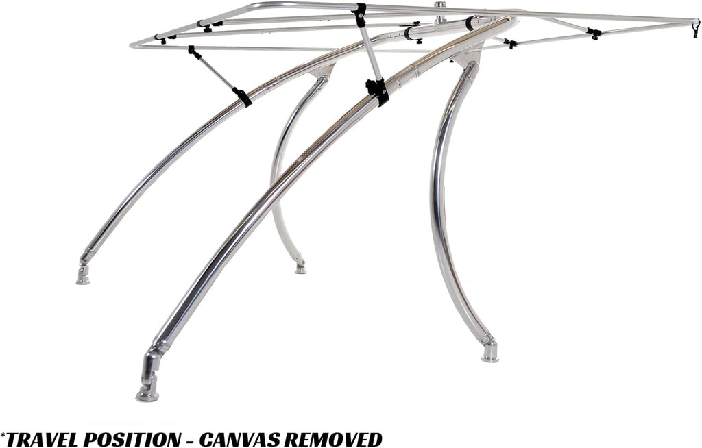 Big Air Super Shadow Wakeboard Tower Bimini Top - 76" x 76" - Mounts Over Existing Wake Tower