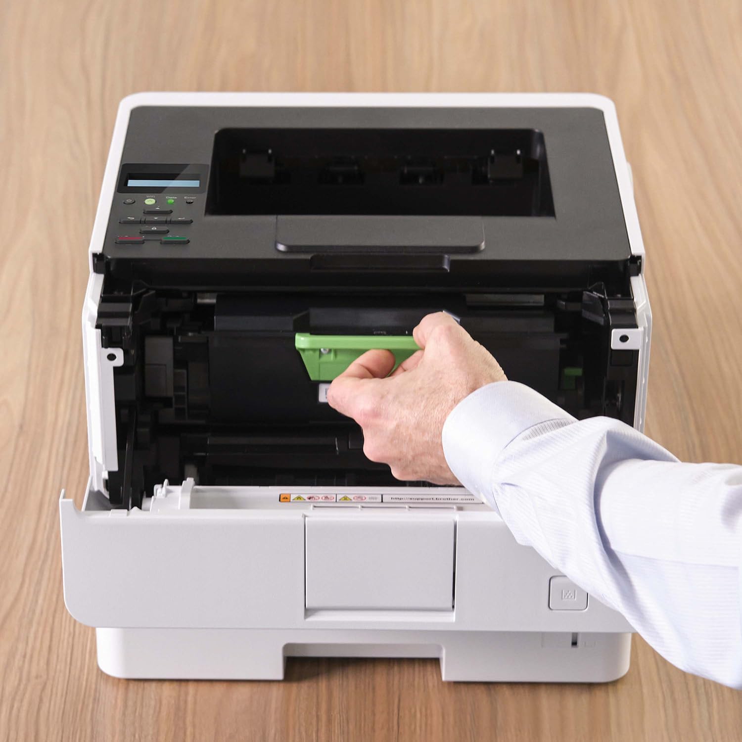 Brother Professional Laser Printer with High-Speed 50 ppm Output, Advanced Security Features, and Wireless Networking for Business, Monochrome Printing with Duplex Capability (HL-6210DW)