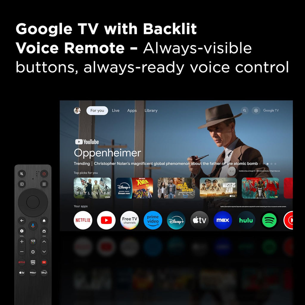 TCL Amazon Exclusive 75 Inch Class T7 Series | 4K QLED HDR Lag-Free Smart Google TV | 75T7, 2025 Model | 120Hz-144Hz High Brightness, Dolby Atmos, Alexa Voice Remote AI Streaming Gaming Television