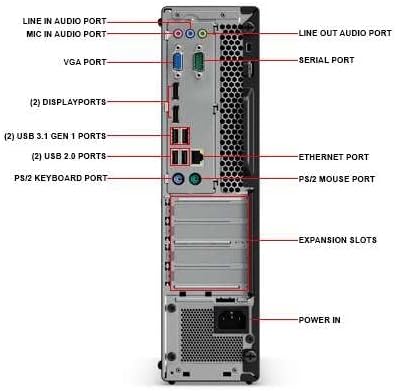 Lenovo ThinkCentre M710 SFF Desktop Computer PC, 6th Gen Core 3.70GHz, 8GB RAM, 256GB SSD, VGA, Keyboard and Mouse, WiFi, BT, Windows 11 Pro (Renewed)