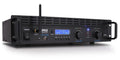 Pyle 2-Channel Rack Mount Power Amplifier with Bluetooth - 2000W Bridgeable with TRS XLR Input, Speakon Outputs, USB-A Input with MP3 Player, Bridge Mode, Cooling Fan, LED Level Meters - PTA1000BT