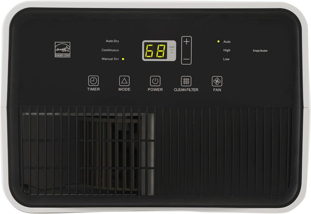 Hisense 35 Pint 3,000 sq. ft. Portable Dehumidifier, Low Noise Airflow System, 3-Speed, Removable Washable Filter, Easy-carry handle - HD3524