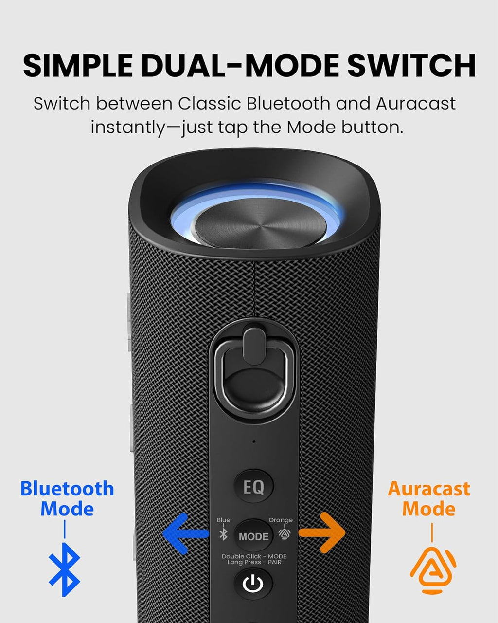 Avantree Harmony A1 - Auracast Multi-Room Wireless Speaker System for Music, Parties & House Gatherings, 1 Transmitter with 4 Auracast Bluetooth Speakers