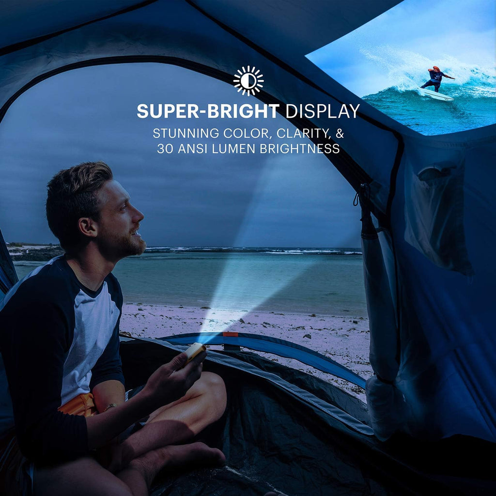 Kodak Ultra Mini Portable Projector - HD 1080p Support LED DLP Rechargeable Pico - 100 Display Built-in Speaker - HDMI USB and Micro SD - Compatible with iPhone iPad Android Phones"