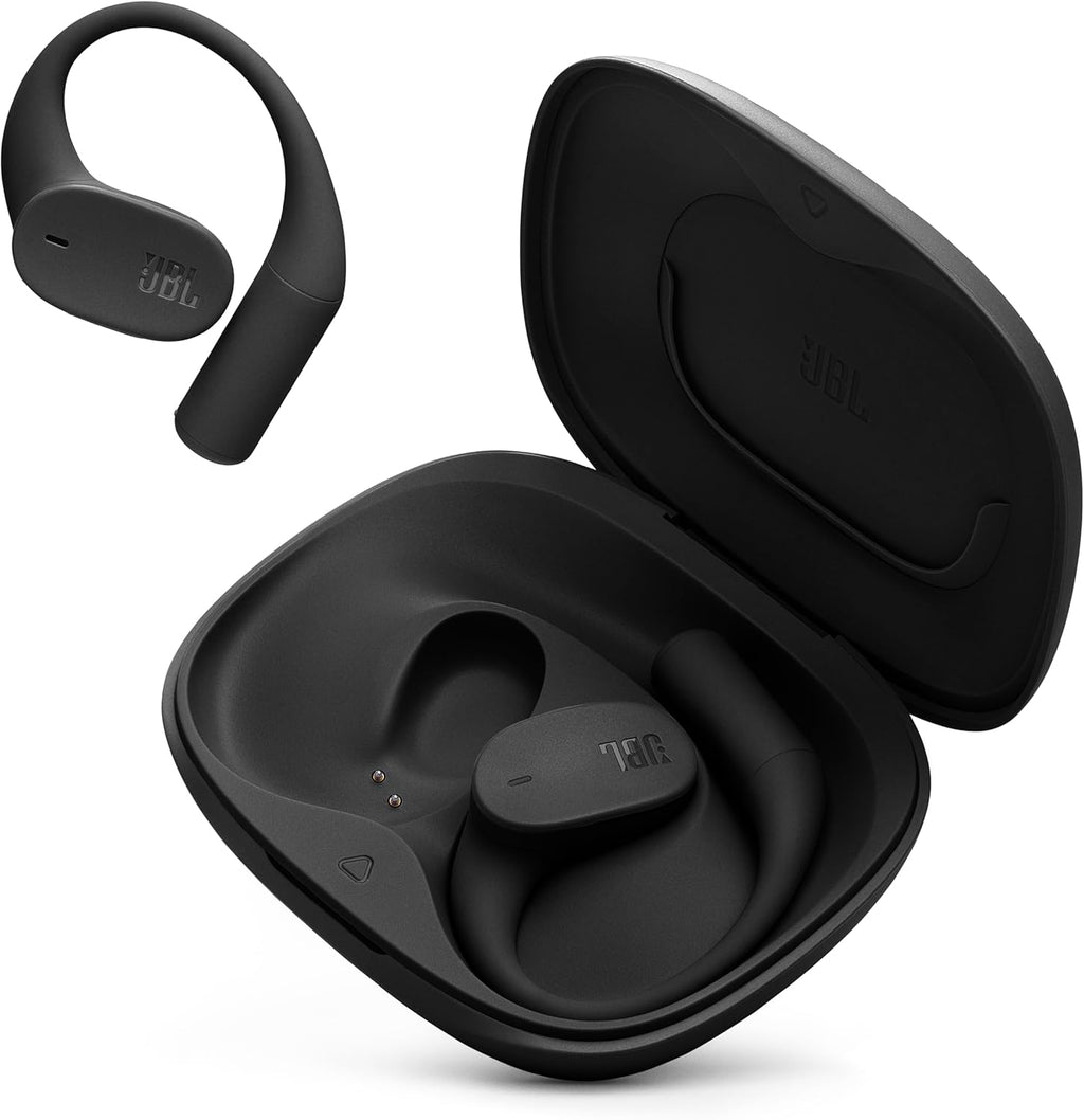 JBL Sense Lite - True Wireless Open-Ear Headphones, Designed for All-Day Comfort, 4 mics for Crisp, Clear Calls, IP54 Water and dust Resistant, Up to 32 (8+24 in case) Total Hours of Playtime (Black)