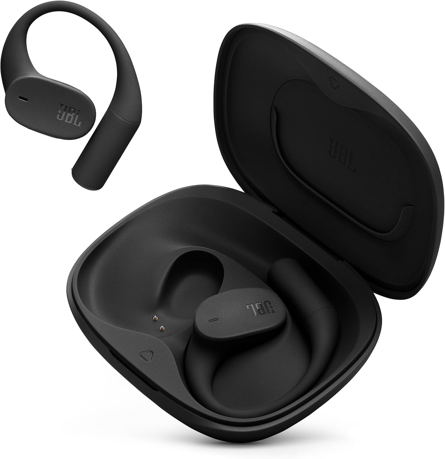 JBL Sense Lite - True Wireless Open-Ear Headphones, Designed for All-Day Comfort, 4 mics for Crisp, Clear Calls, IP54 Water and dust Resistant, Up to 32 (8+24 in case) Total Hours of Playtime (Black)
