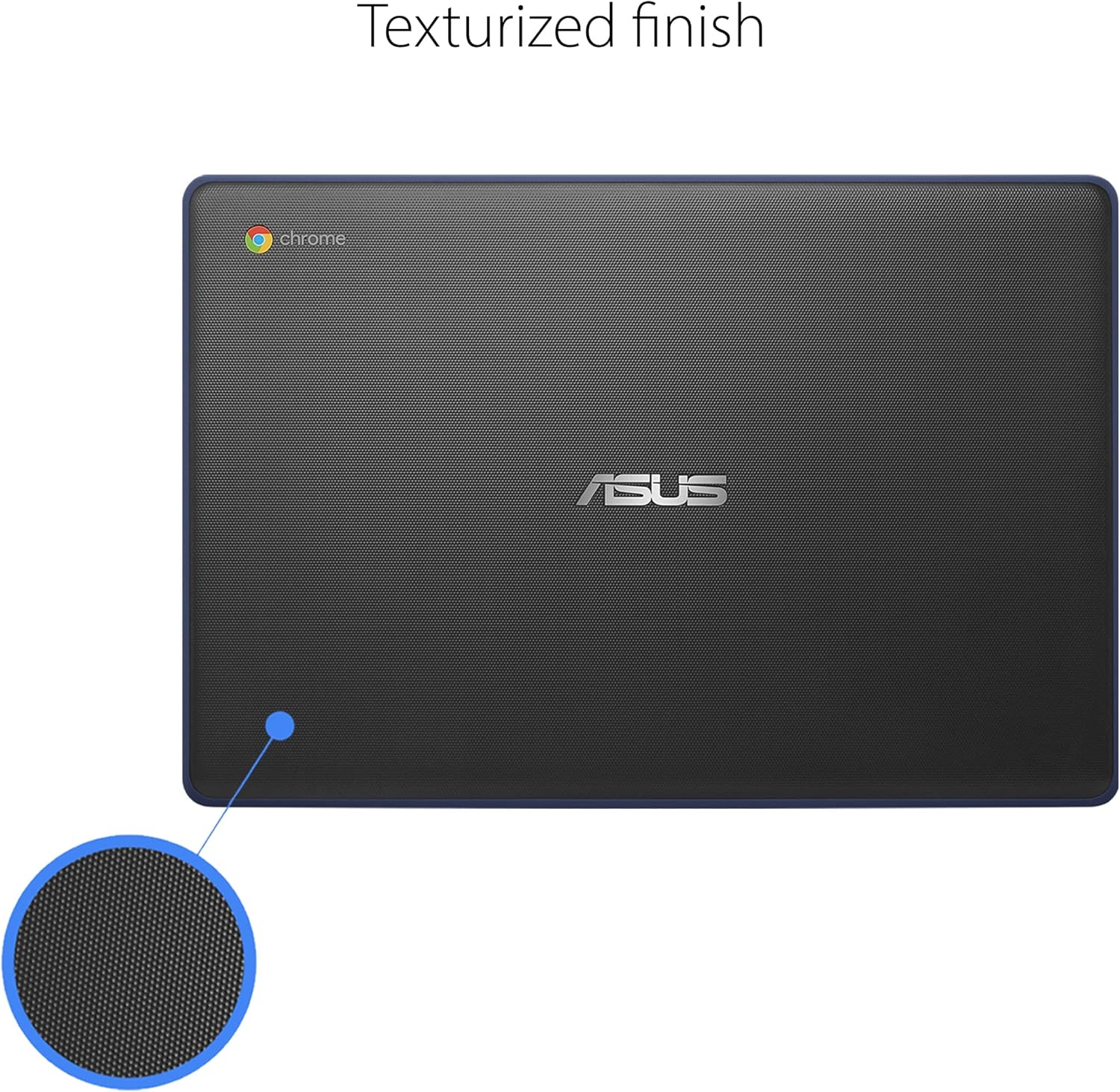ASUS Chromebook C403 Rugged & Spill Resistant Laptop, 14.0" HD, Intel Celeron N3350 Processor, 4GB RAM, 32GB eMMC 810G Durability, Dark Blue, Chrome OS, C403NA-WS42-BL (Renewed)