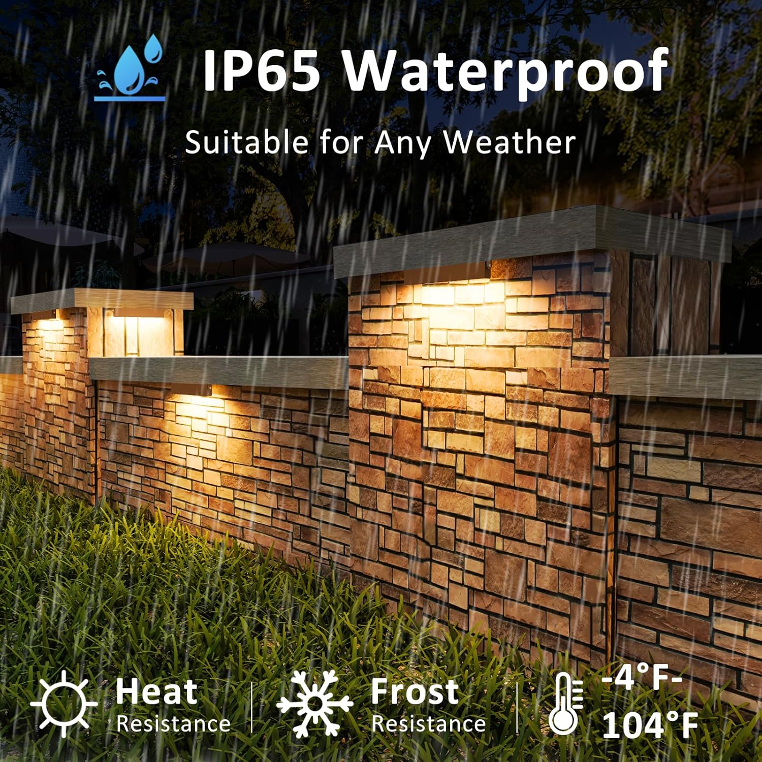 12 Pack 7 Inch Retaining Wall Lights, 5W 2700K Soft White LED Hardscape Lighting, 12V AC/DC Low Voltage Step Light, IP65 Waterproof Outdoor Landscape Lighting for Patio Walls Stairs, ETL