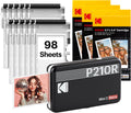 KODAK Mini 2 Retro 2x3" Portable Photo Printer, 98 Sheets, Bluetooth Smartphone Printer for iPhone & Android, Instant Color Prints, 4PASS Dye Sublimation, Black