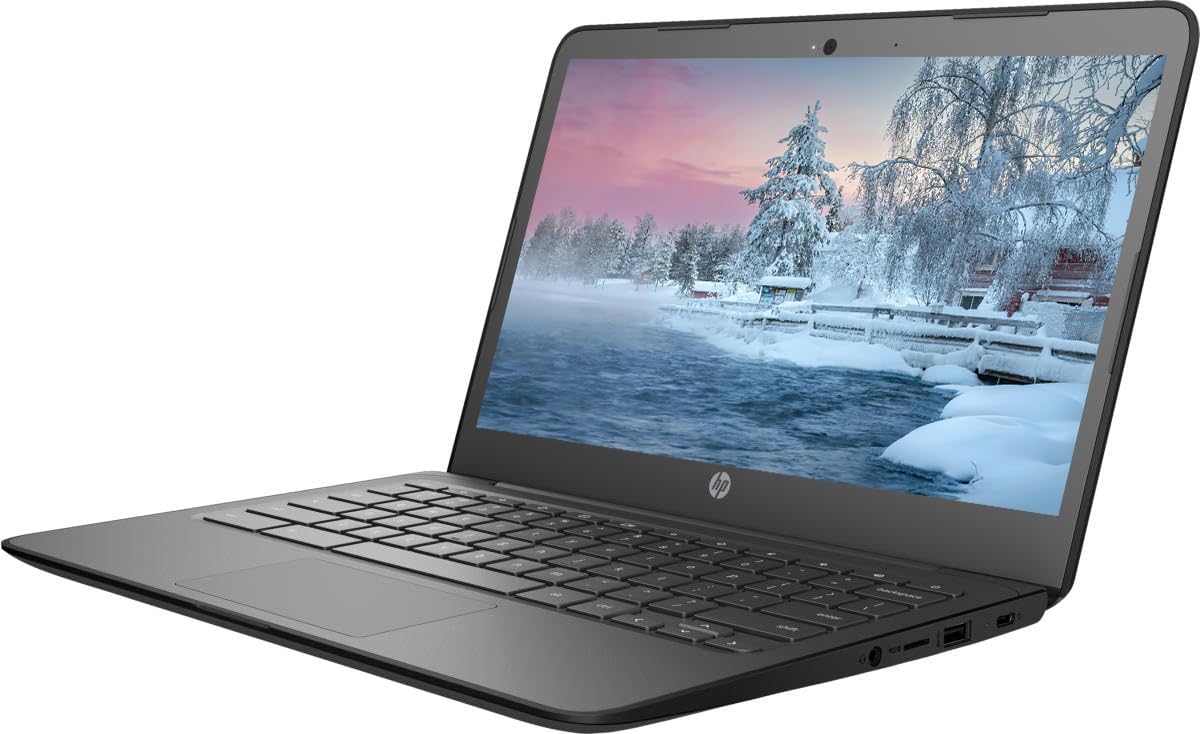 HP 11.5'' HD Brightview Chromebook, Intel Processor Up to 2.39GHz, 4GB Ram, 16GB Storage, Ultra-Fast WiFi, Chrome OS, Dale Black(Renewed)