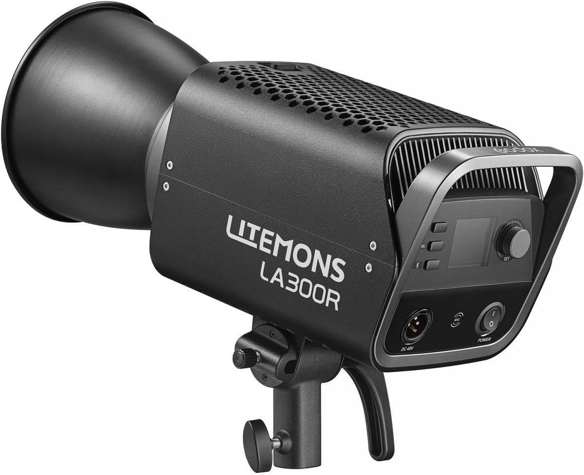 Godox Litemons LA300R RGB LED Video Light Kit Dimmable Studio Monolight Lighting for Photography and Video (Black) with Carrying Bag