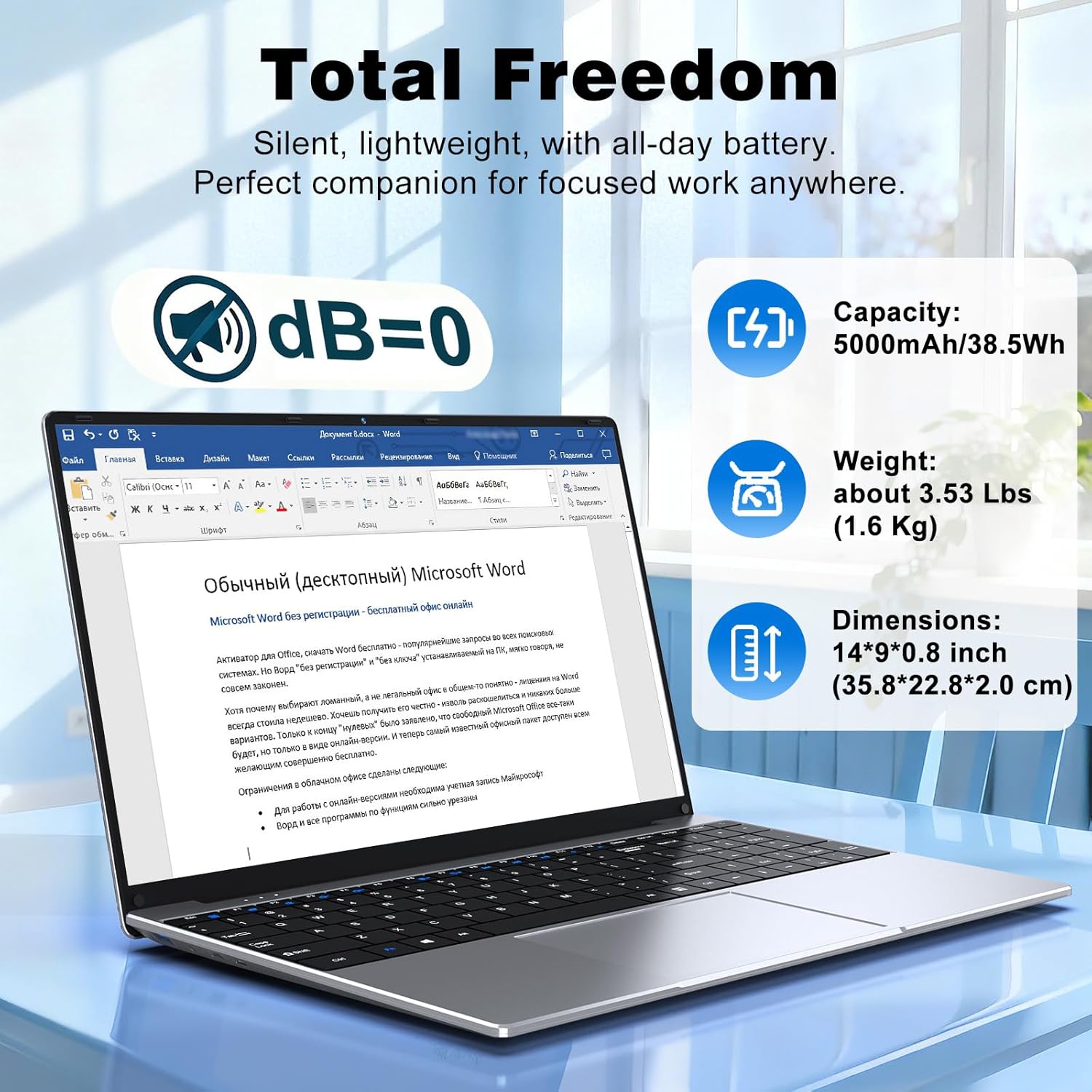 2026 New Laptop Computer, 15.6 Inch Window 11 Pro Lap Top PC 16GB RAM 256GB SSD, Core M3(Beat N4000), 2-Year Warranty, Office 365, FHD 1920 * 1080, 180°Open, UHD Graphics, Full-Size Keyboard