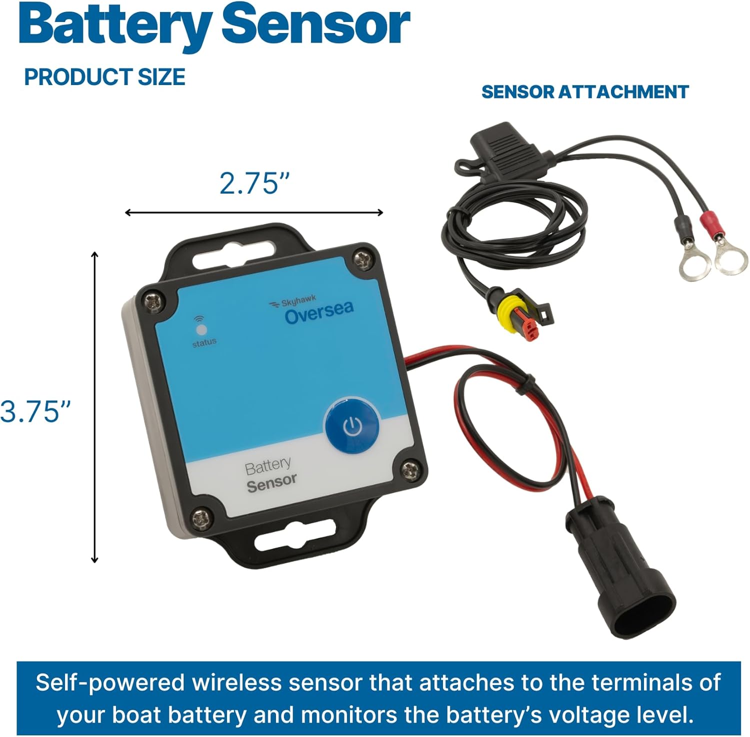Starter Bundle | Remote Boat Monitoring | Wireless | Hub + Essential Safety & Security Sensors | Battery, Bilge, Motion Sensor Alerts | Self-Powered System | No Boat Battery Drain