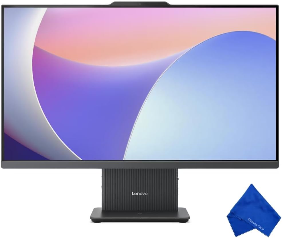 Lenovo IdeaCentre 27" FHD Non-Touch All-In-One Windows Desktop Core i5-13420H, 16GB, 512GB, Luna Grey F0HM00HCUS