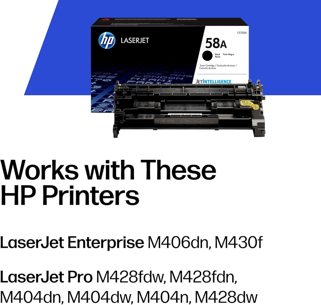 HP 58A (CF258A) Black Original Toner Cartridge
