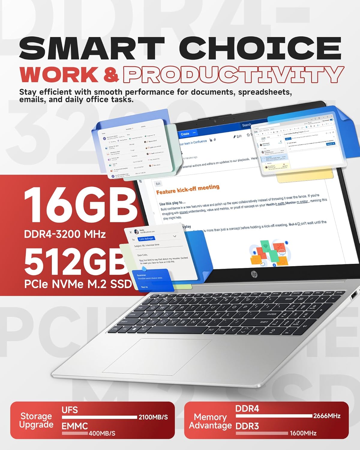 HP 2026 15.6" Laptop 250 G10, 13th Gen Intel i7-1355U (10-Core, Up to 5.0GHz), 15.6" FHD Display, 20GB RAM, 512GB SSD, Numeric Keypad, Webcam, Windows 11 Pro, WiFi 6, Bluetooth