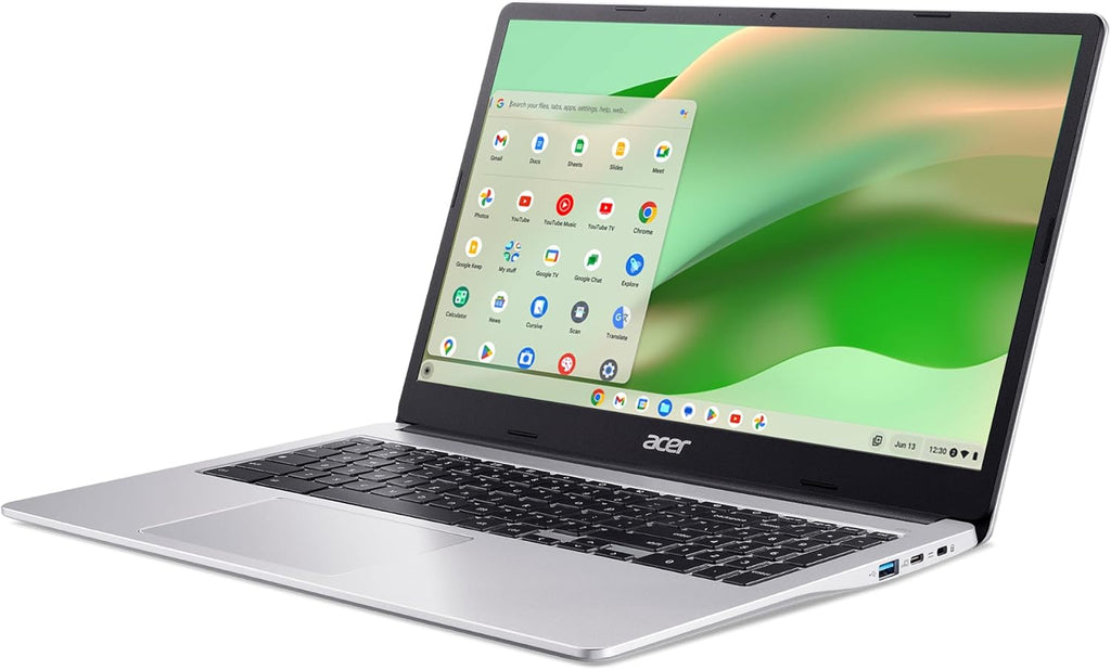 Acer Chromebook 315 Laptop, Celeron N4500, 15.6" Full HD IPS Display, 4GB LPDDR4X, 64GB eMMC, Wi-Fi 6, DTS Audio, USB Type-C, Chrome OS, CB315-4H-C8XU, Silver