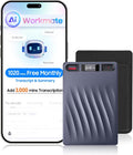 AI Voice Recorder, AI Note Taker w/APP Control and Transcription & Summarize, 150 Languages, Noise Cancellation, 64GB Memory, Pocket Note Pro Taking Device for Meeting, Interviews & Calls