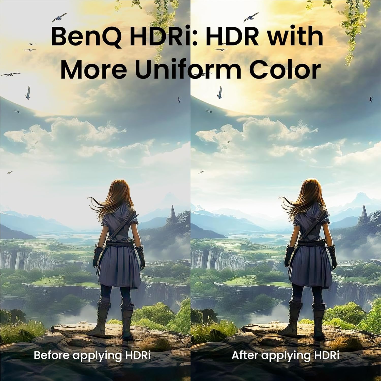 BenQ EW270Q 27" QHD Gaming Monitor, 200Hz, 90% P3 IPS, 65W USB-C, Dual 5W Speakers, Exceptional Audiovisual Enjoyment for Movie & Binge