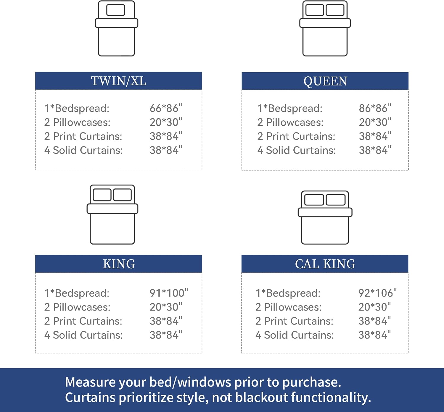 Deepsleep Queen Size Quilt Set 9 Pieces with Matching Curtain, with 2 Pillowcases and 6 Curtains for Bedroom, Machine Washable Microfiber Bedding Set for All Season, Blue Rose