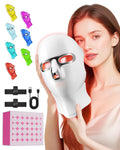 Red Light Therapy for Face- LED Light Therapy Mask Skin Care Mask,Cordless LED Face Mask face & Neck Red & Infrared Lights Masks Wavelength,USB C Rechargeable for Home Use Working Travel Yoga