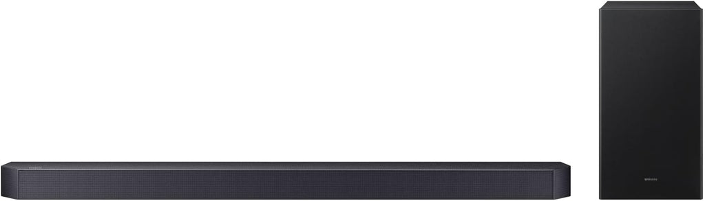 Samsung Q-Series Soundbar HW-Q600F, 3.1.2 Channel, Dolby Atmos Soundbar with Wireless Subwoofer, Q-Symphony, Adaptive Sound, SpaceFit Sound, Game Pro Mode, 4K Pass-Through Home Theater Audio System