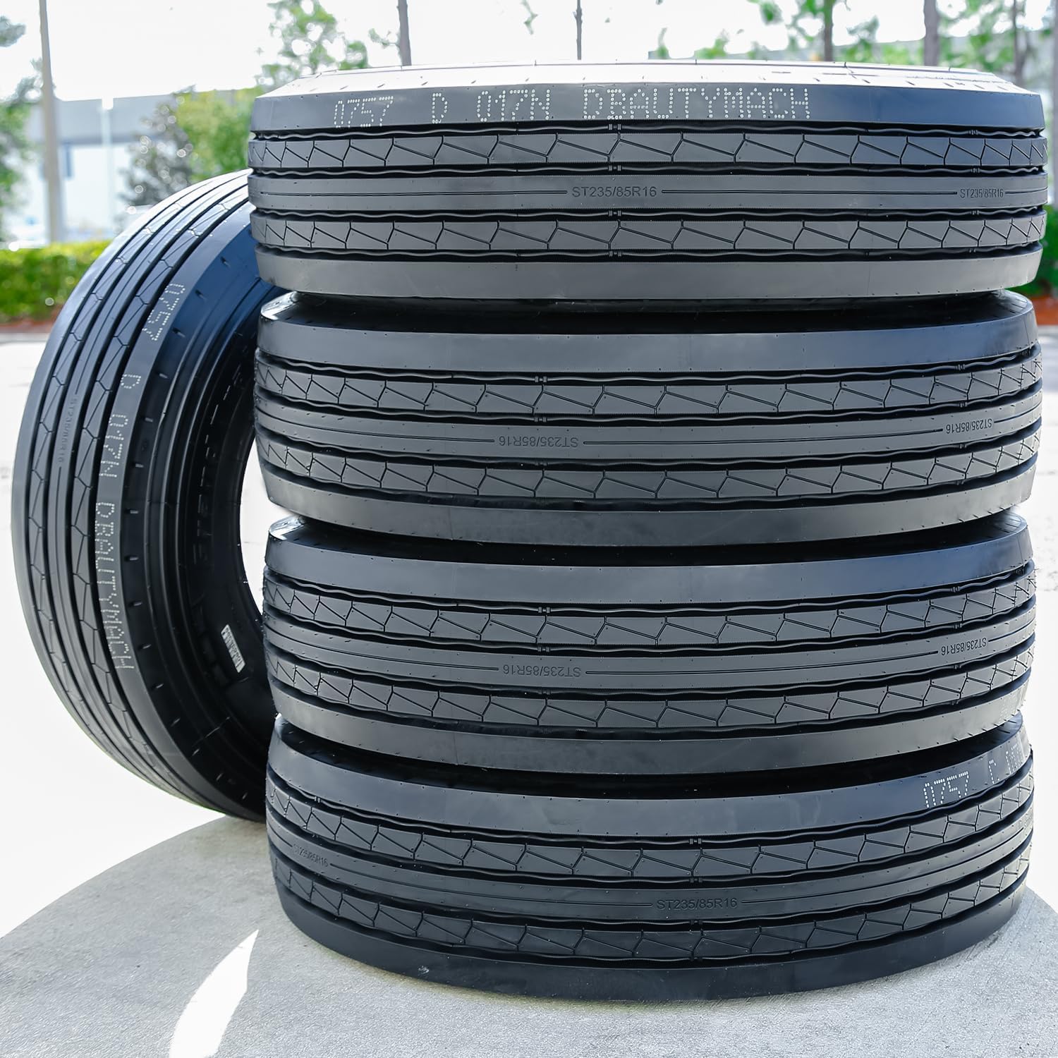Nebula Grand Trailer-N' 001 All Steel Heavy Duty Premium Trailer Radial Tire-ST235/85R16 235/85/16 235/85-16 133/128L Load Range H LRH 16-Ply BSW Black Side Wall
