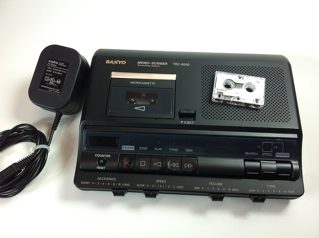 Sanyo TRC-6040 - Microcassette transcriber - black