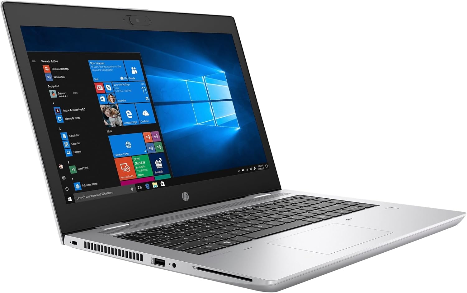 HP ProBook 640 G5 14" FHD IPS Intel Core i5-8365U 1.6 GHz up to 4.1 GHz 16GB DDR4-2400 256GB SSD Intel UHD Graphics 620 Windows 11 Pro Laptop, Silver - 1A4W5UC-I020