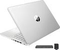 HP Stream 14" HD BrightView Laptop, Intel Celeron N4120, 16GB RAM, 416GB Storage (128GB eMMC + 288GB Docking Station Set), Intel UHD Graphics, 720p Camera, Wi-Fi, 1 Year Office 365, Win 11 S, Silver