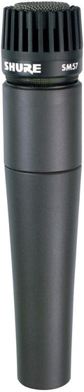 Shure SM57 Dynamic Microphone – Wired Cardioid XLR Instrument Handheld Mic for Guitar Amplifiers, Snare Drum, Percussion, Live Sound & Studio Recording, Black