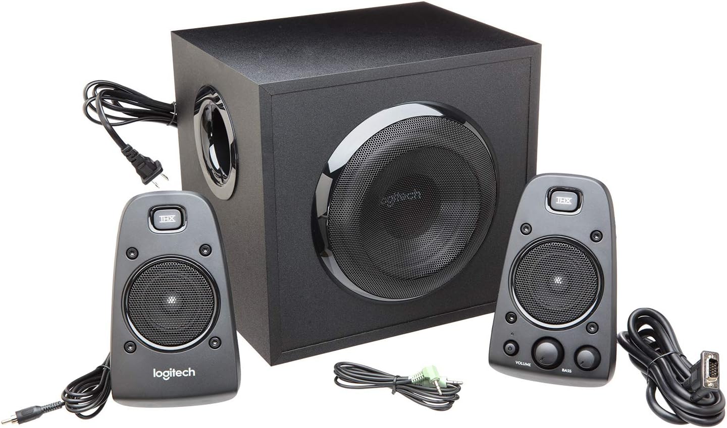 Logitech Z623 400 Watt Home Speaker System, 2.1 Speaker System - Black