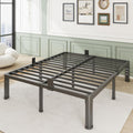 Firpeesy 14 Inch Full Size Bed Frame, Sturdiness Metal Full Platform Bed Frame with Storage, No Box Spring Needed, Noiseless, Ease of Assembly