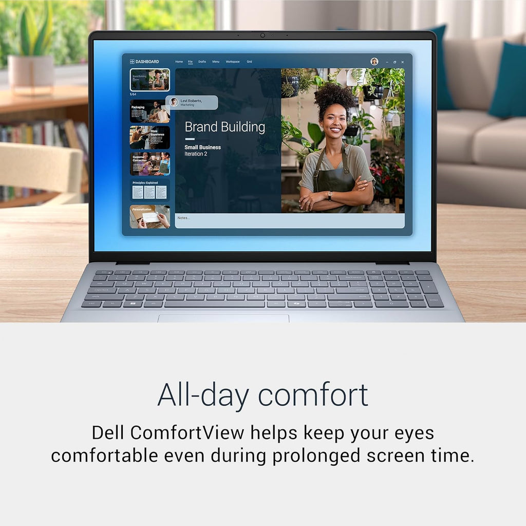 Dell 16 Laptop DC16251-16.0-inch 16:10 2K Touchscreen Display, Intel Core 7 150U Processor, 16GB DDR5 RAM, 1TB SSD, Intel Graphics, Windows 11 Home, 1 Year Basic Onsite Service, Cloud Blue