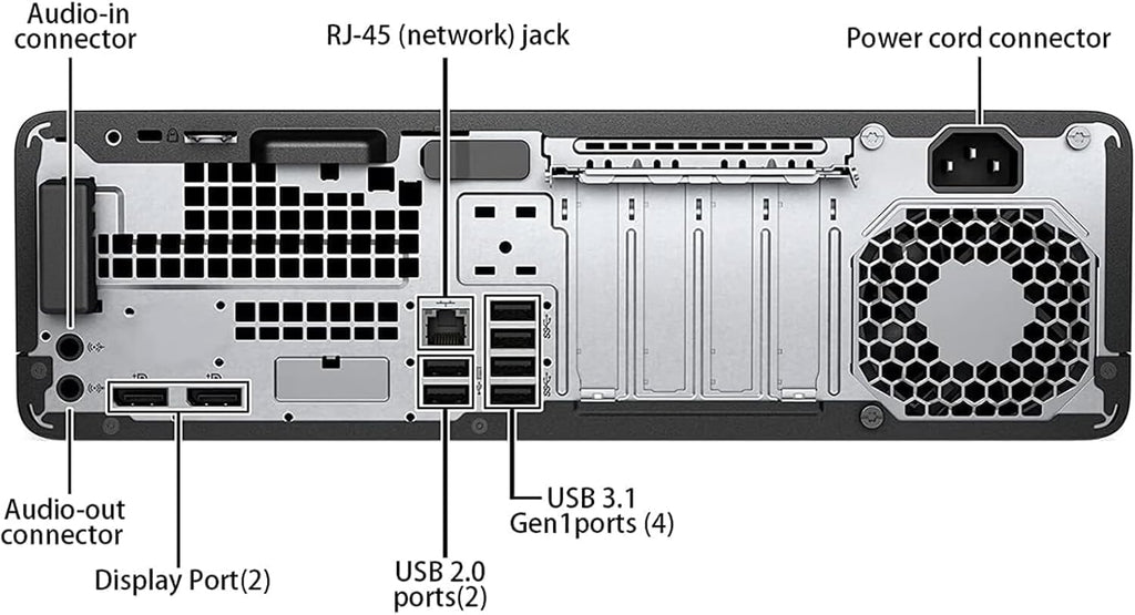 HP Elitedesk 800 G3 SFF PC Desktop Computer, Windows 11 Pro, Core i5-7500 3.4GHz Up to 3.8GHz, 8GB RAM, 256GB SSD, Keyboard, Mouse, USB WiFi+BT (Renewed)
